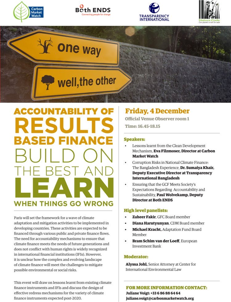 ACCOUNTABILITY  OF RESULTS BASED FINANCE BUILD ON