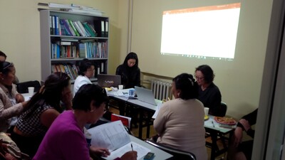 discussion on women and resource justice. A side event held at OT Watch office on September 15, 2016.