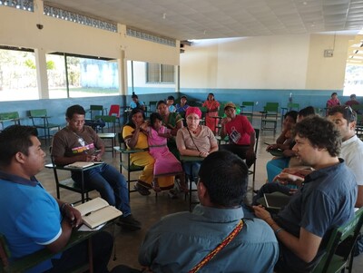 strategizing during one of the dialogue sessions