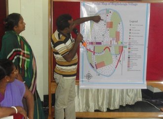 Water user map made by the community of Hogladanga, Bangladesh