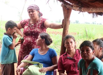 de Guarani vrouwen strijden voor land voor hun gemeenschap