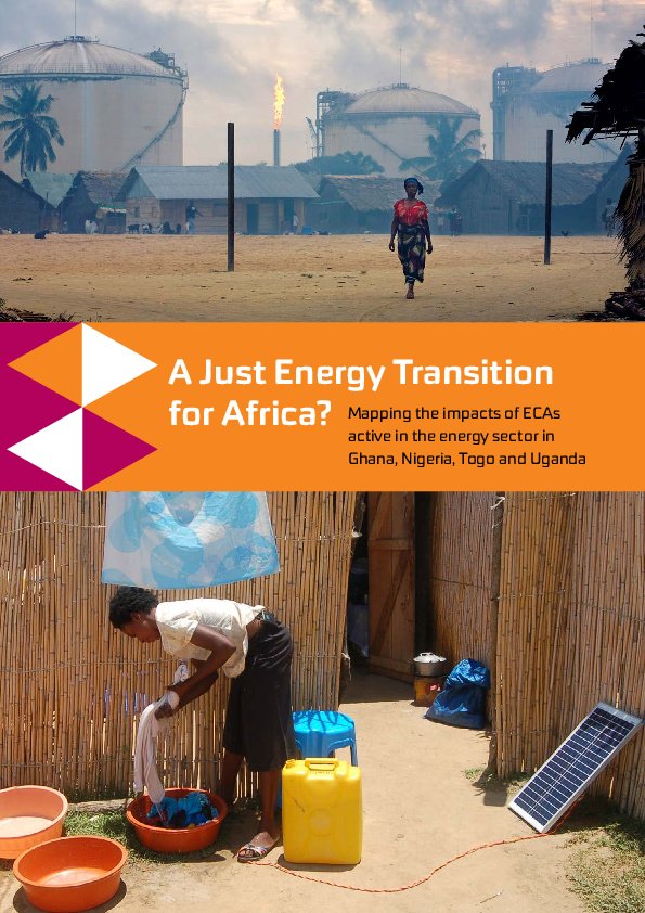 A Just Energy Transition for Africa Mapping the impacts of ECAs